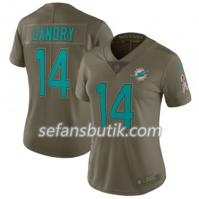 Miami Dolphins Tröjor Jarvis Landry 14 Nike Salute To Service - Dame